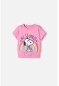 Camiseta De Snoopy Manga Corta Para Niña 2T A 5T 2T de Snoopy