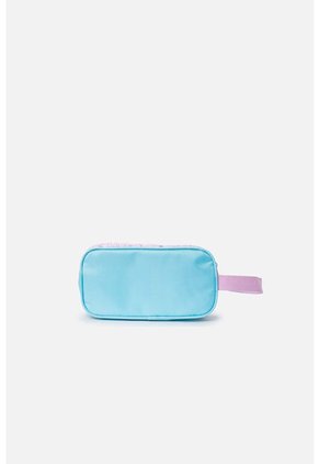 Cartuchera De Snoopy 14" Azul Y Violeta Para Niña U