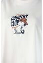 Camiseta De Snoopy Oversized Fit Para Mujer M de Snoopy