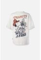 Camiseta De Snoopy Oversized Fit Para Mujer M de Snoopy