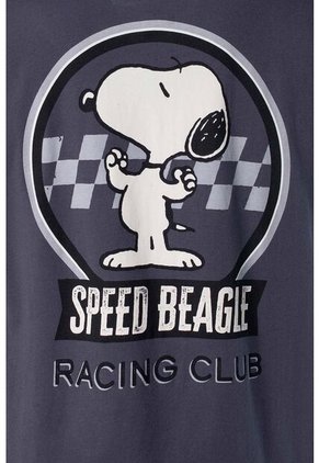 Camiseta De Snoopy Regular Fit Para Hombre M