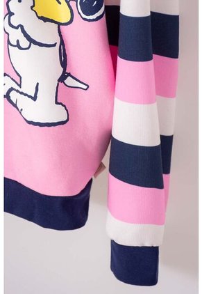 Buzo De Snoopy Con Cierre Rosado Para Niña 4