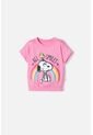 Camiseta De Snoopy Manga Corta Para Niña 2T A 5T 3T de Snoopy