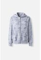 Buzo De Snoopy Gris Con Cierre Frontal Para Mujer S de Snoopy