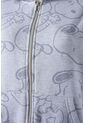Buzo De Snoopy Gris Con Cierre Frontal Para Mujer S de Snoopy
