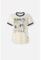 Camiseta De Snoopy Slim Fit Para Mujer L de Snoopy
