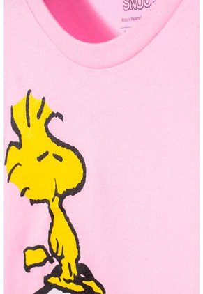 Pijama De Snoopy Con Pantalón Largo Rosada Para Mujer S
