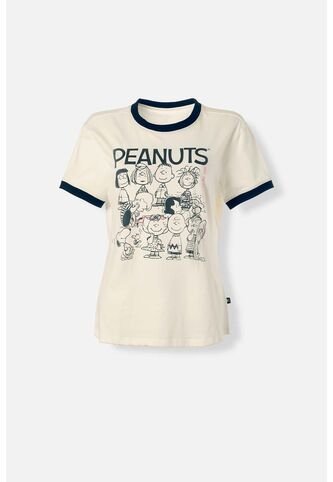 Camiseta De Snoopy Slim Fit Para Mujer Snoopy