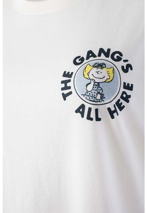 Camiseta De Snoopy Regular Fit Para Mujer