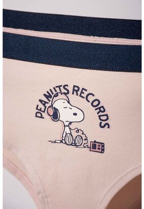 Pack X2 Panties De Snoopy Azul Oscuro Y Palo De Rosa Para Mujer S