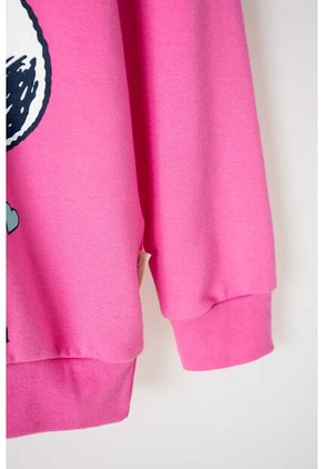 Buzo De Snoopy Con Capucha Rosado Para Niña 2T A 5T 5T