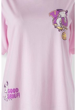 Camiseta De Snoopy Regular Fit Para Mujer S
