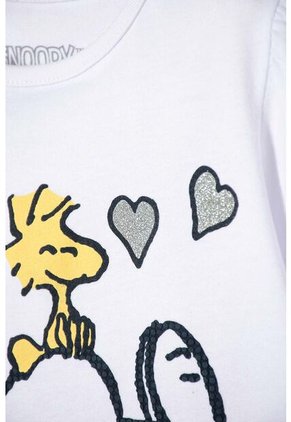 Conjunto De Snoopy Manga Corta Multicolor Para Niña 2T A 5T 4T