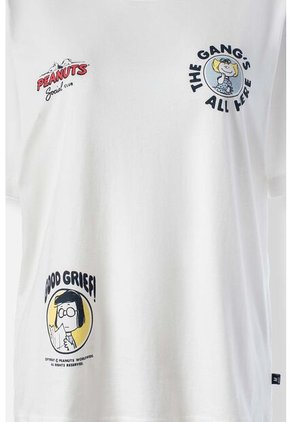 Camiseta De Snoopy Regular Fit Para Mujer XS