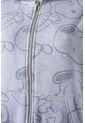Buzo De Snoopy Gris Con Cierre Frontal Para Mujer S de Snoopy