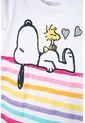 Conjunto De Snoopy Manga Corta Multicolor Para Niña 2T A 5T 5T de Snoopy