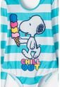 Vestido De Baño De Snoopy Blanco Y Turquesa Con Estampado Para Niña 4 de Snoopy