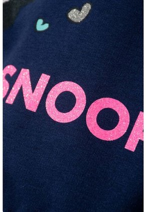 Buzo De Snoopy Cerrado Azul Para Niña 2T A 5T 2T