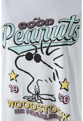 Pijama De Snoopy De Pantalón Corto Multicolor Para Mujer XS