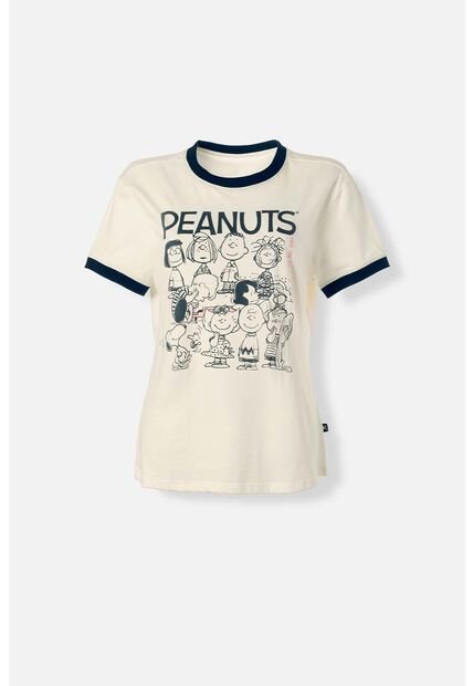 Camiseta De Snoopy Slim Fit Para Mujer S