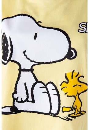 Camiseta De Snoopy Boxy Fit Para Mujer M