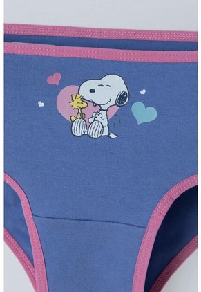 Pack X2 Panties De Snoopy Rosado, Hortensia Y Turquesa Estampados Para Niña 6