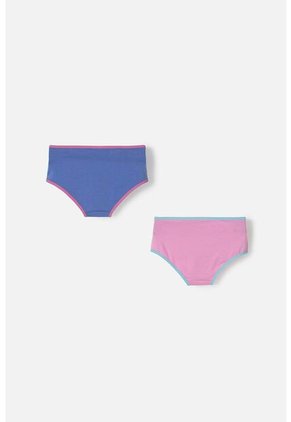 Pack X2 Panties De Snoopy Rosado, Hortensia Y Turquesa Estampados Para Niña 6