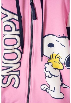 Buzo De Snoopy Con Cierre Rosado Para Niña 6