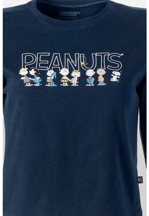 Camiseta De Snoopy Slim Fit Para Mujer XS