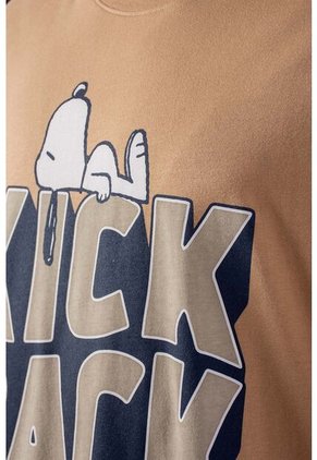 Camiseta De Snoopy Regular Fit Para Hombre XS