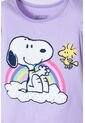 Camiseta De Snoppy Manga Corta Lila Para Niña 2T A 5T 2T de Snoopy