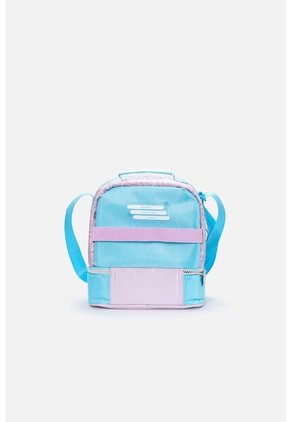 Lonchera De Snoopy 14" Azul Y Violeta Para Niña U