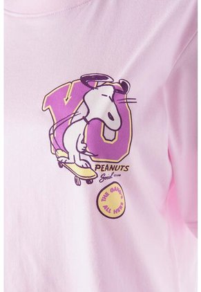 Camiseta De Snoopy Regular Fit Para Mujer L