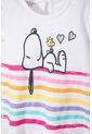 Conjunto De Snoopy Manga Corta Multicolor Para Bebé Niña 3-6 de Snoopy