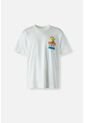 Camiseta De Snoppy Marfil Manga Corta Para Género Neutro S de Snoopy