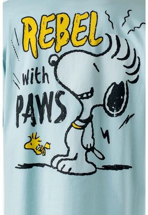 Camiseta De Snoopy Regular Fit Género Neutro XL