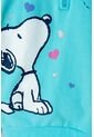 Buzo De Snoopy Azul Turquesa Con Cierre En Cuello Para Niña 12 de Snoopy