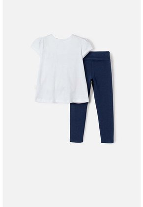 Conjunto De Snoopy Manga Corta Multicolor Para Niña 2T A 5T 4T