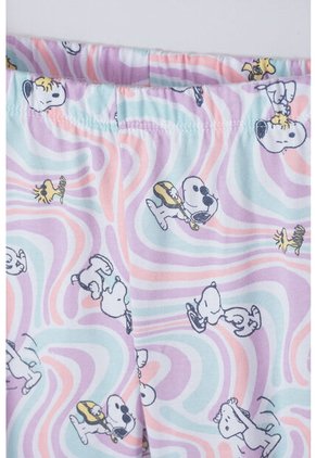 Pijama De Snoopy Con Pantalón Largo Multicolor Para Niña 6