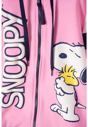 Buzo De Snoopy Con Cierre Rosado Para Niña 10