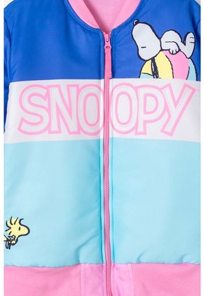Chaqueta De Snoopy Con Cierre Multicolor Para Niña 4
