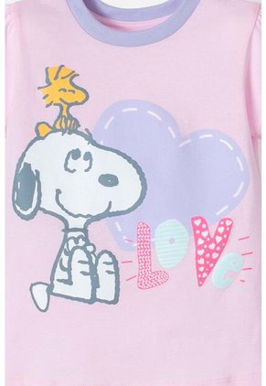 Pijama De Snoopy Multicolor De Pantalón Largo Para Niña 2t A 5t 5T