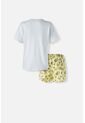 Pijama De Snoopy De Pantalón Corto Multicolor Para Mujer M de Snoopy