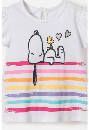 Conjunto De Snoopy Manga Corta Multicolor Para Bebé Niña 6-9