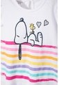 Conjunto De Snoopy Manga Corta Multicolor Para Bebé Niña 6-9 de Snoopy