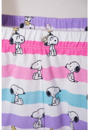 Pijama De Snoopy Pantalón Largo Multicolor Para Bebé Niña 12-18