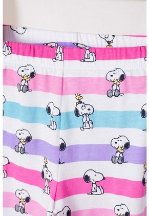 Pijama De Snoopy Con Pantalón Largo Multicolor Para Niña 2T A 5T 4T