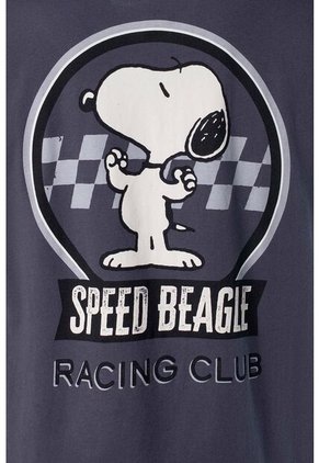 Camiseta De Snoopy Regular Fit Para Hombre S