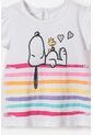 Conjunto De Snoopy Manga Corta Multicolor Para Bebé Niña 12-18 de Snoopy