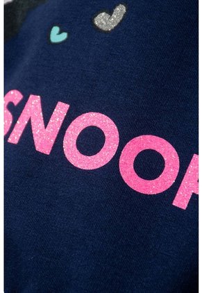 Buzo De Snoopy Cerrado Azul Para Niña 2T A 5T 4T